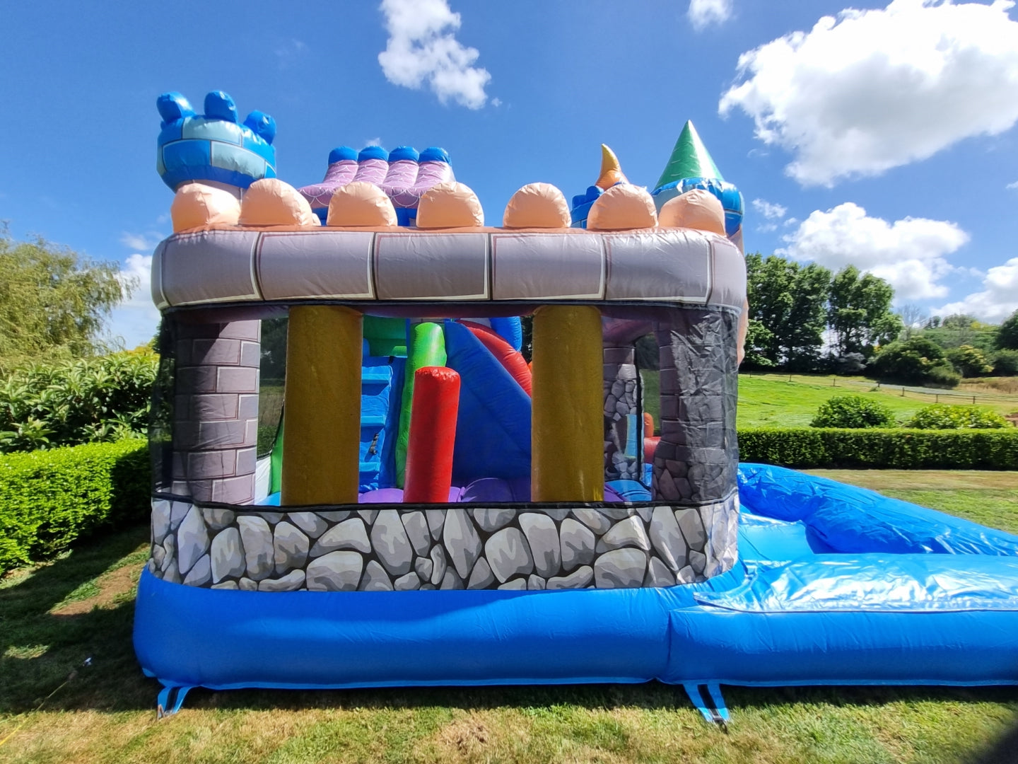 Happy Hydrosaur inflatable castle 4